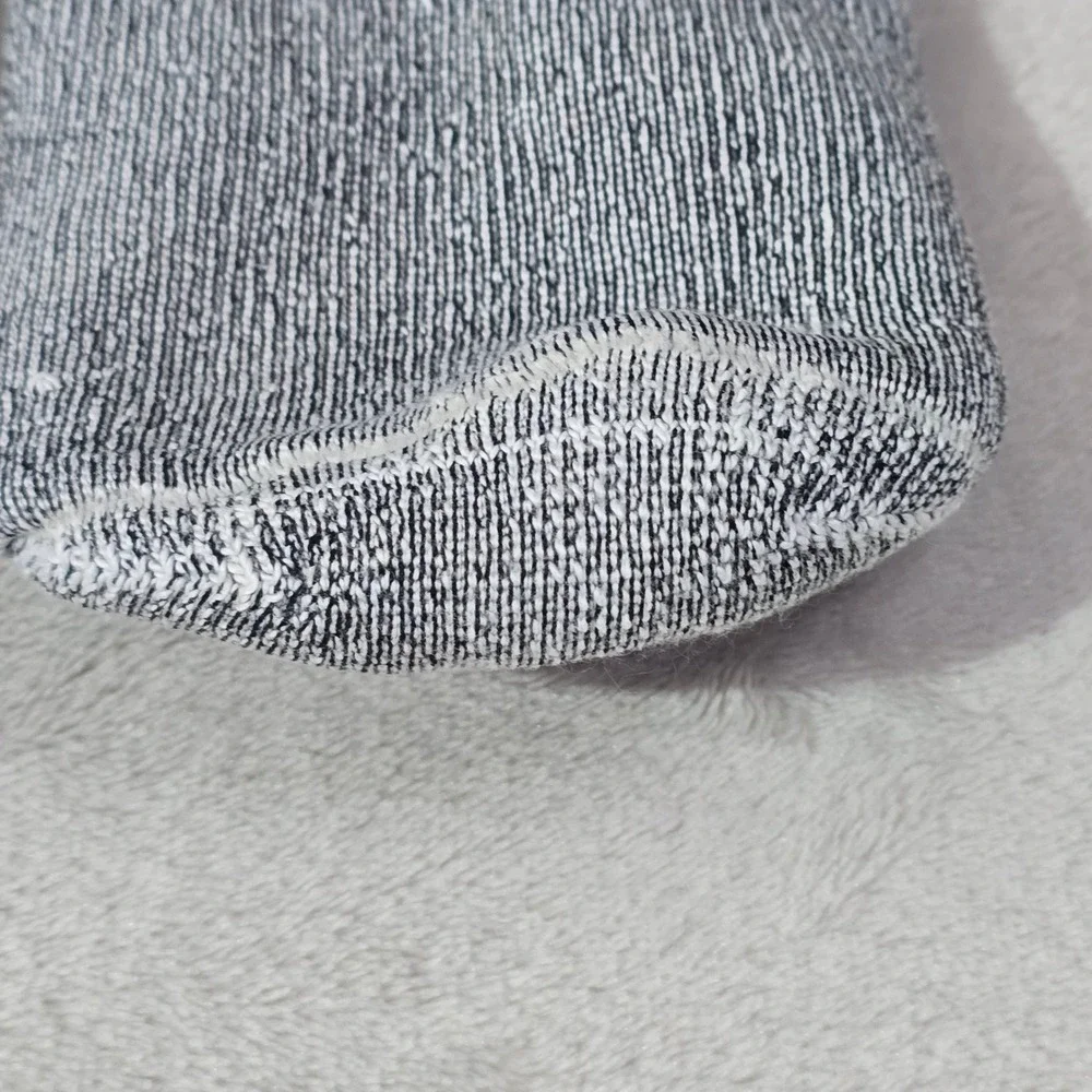 Vintage Hunting Boot Socks Gray Marl Orange Deer‎ Head Crew USA Outdoors